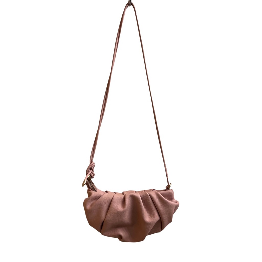 Anthropologie dusty pink/rose crossbody vegan leather bag